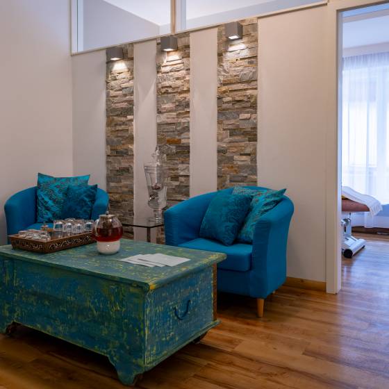 Warteraum für Behandlungen im Hotel Königshof