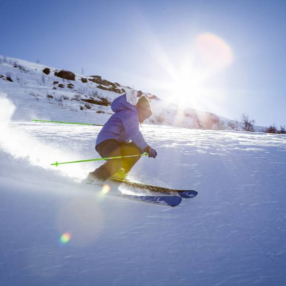 Skifahrer im Allgäu